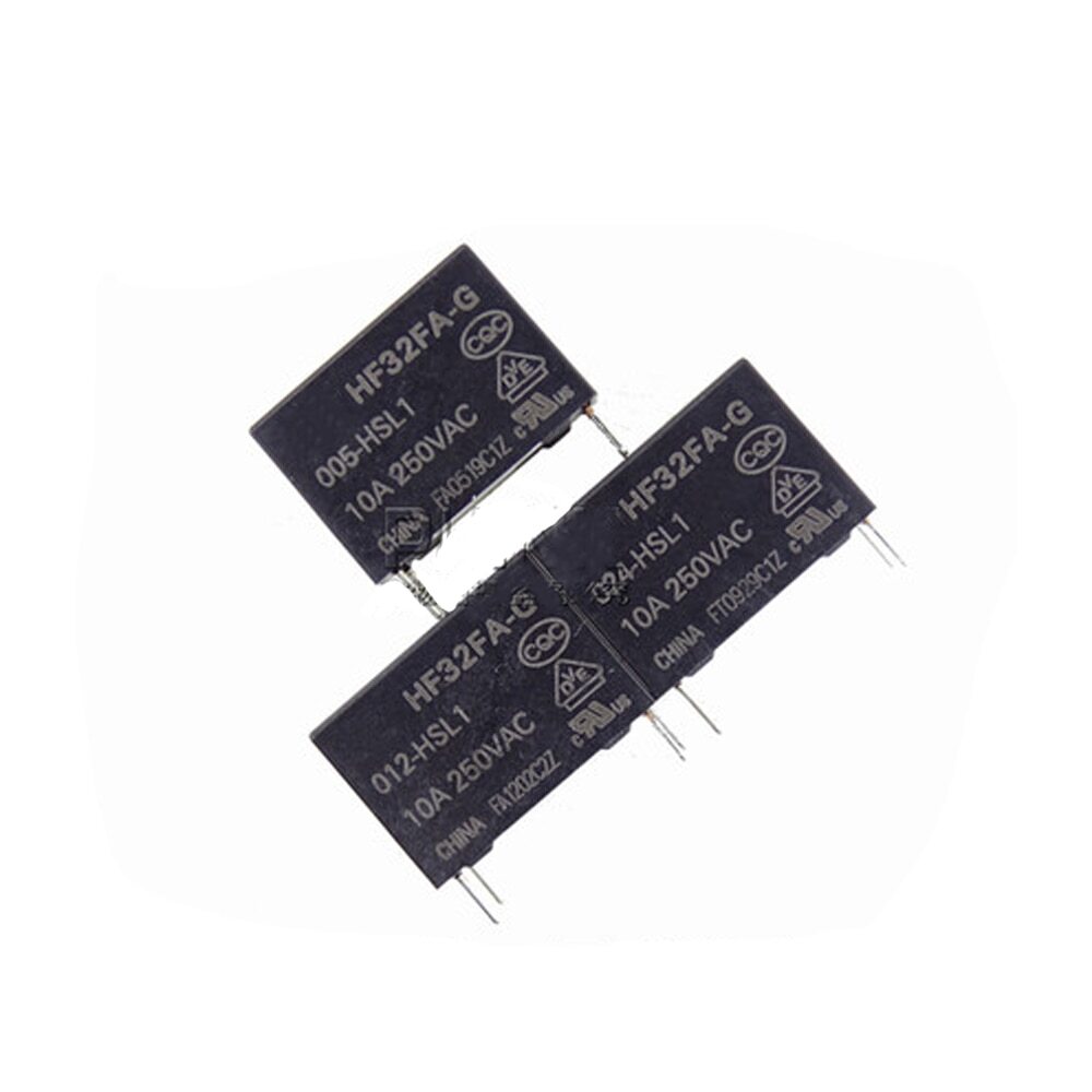 100Pcs Relay DIP4 HF32FA-G- 005-012 024 -HSL1 HS1 5V 12V 24V 10A