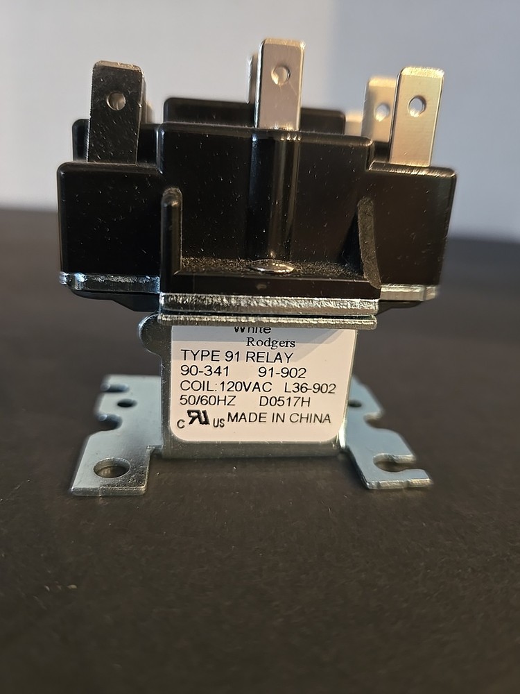 White Rodgers Type 91 Relay 24VAC 50/60HZ DPDT 6 Pin 12HP 125/250 VAC