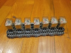 Lot Of 7x Omron Relay MY4N 120V 110V COIL with Idec socket base SY4S-05 97911C