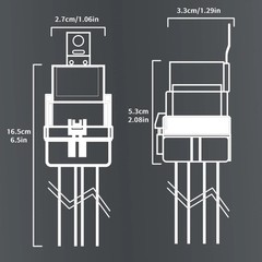 4-PIN 40/30 AMP 12 V DC Waterproof Relay Kit Harness Socket – Heavy Duty 12 AWG