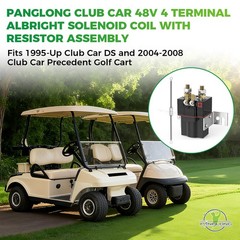 Club Car Solenoid Resistor Assembly 48V 4 Terminal Albright Coil #101908701