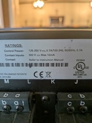 GE L90 Line Differential Relay Model No. L90U02HLHF8LH6GL8LN6NSXXUXXW7H