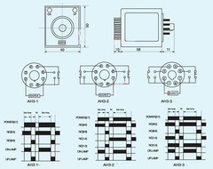 AH3-3 8 Pin Housing Delay Timer Time Relay With Base