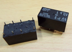 QTY2 OMRON G5V-2 BOARD MOUNT 24 VDC RELAY SWITCH MODULE DPDT 2A 30VDC .6A 120VAC
