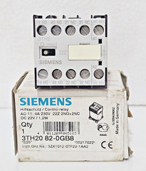 Siemens 3TH2082-0GB8 Contactor Relay 10A