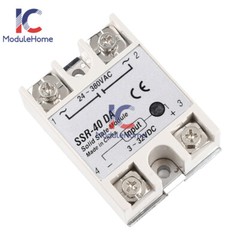 1-10Pcs SSR-25DA SSR-60DA 250V Solid State Relay Alloy Heat Sink 25/40/60/100A