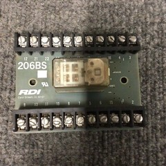 RDI 206BS Relay Socket Board Base w/ Potter & Brumfield R10-E1-X6-115V Relay