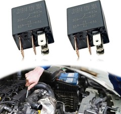 Car 12V 30A 5 Pin Relay Pack of 2 Universal Automotive Switch Electric