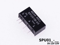 1PC NEW MEAN WELL Power supply SPU01L/01M/01N 5V12V15V DC-DC 1W #LL