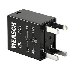 2-Pack 4-Pin High Power Relay, 12V DC 30A, Compatible with 301-1A-C-R1-U03 12088