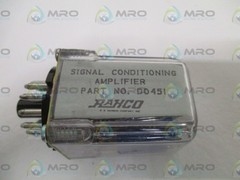 RAHCO D0451 SIGNAL CONDITIONING AMPLIFIER RELAY UNMP