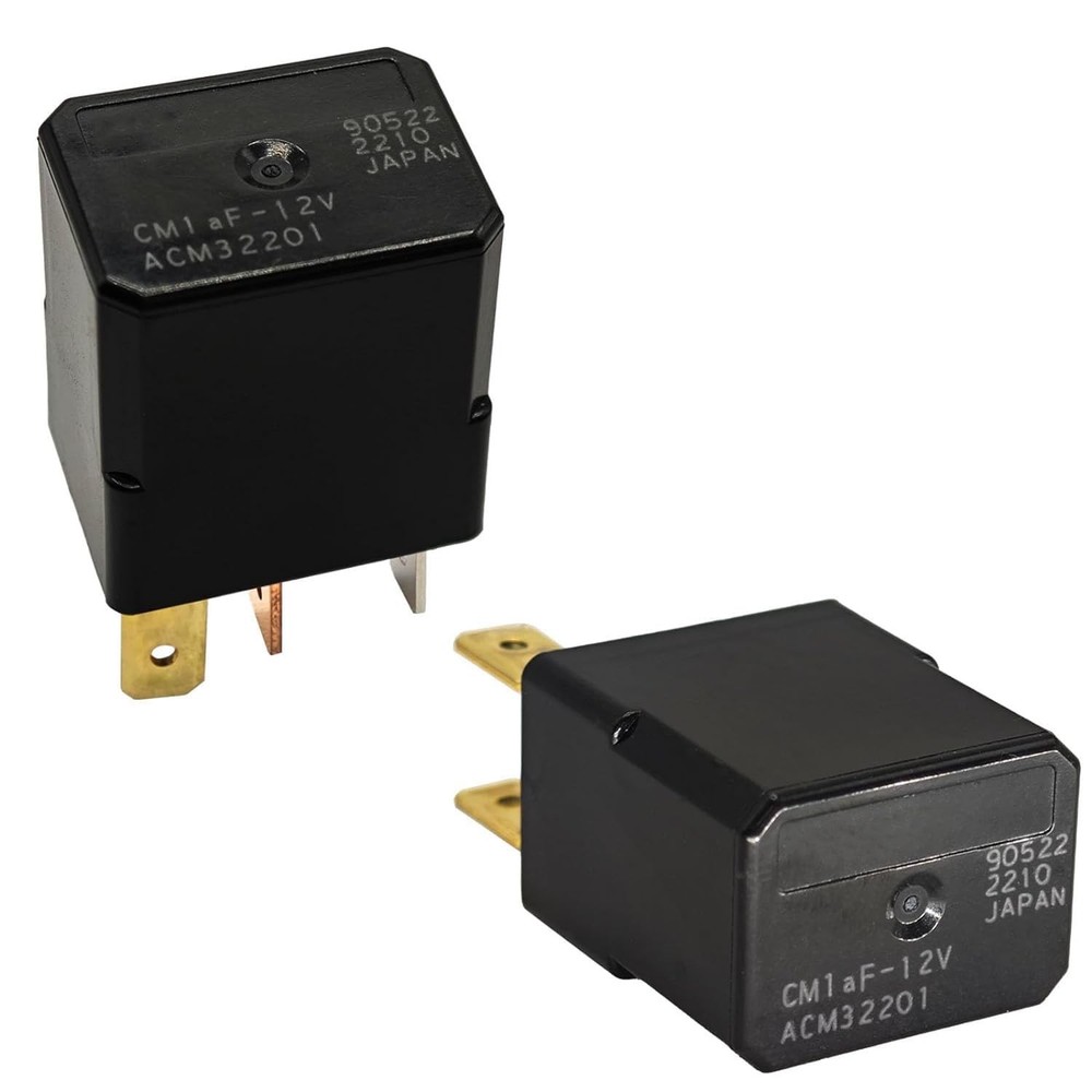Micro Relay 2 Pack CM1af 12V SPST 12VDC 4 Pin Automotive OEM Replacement