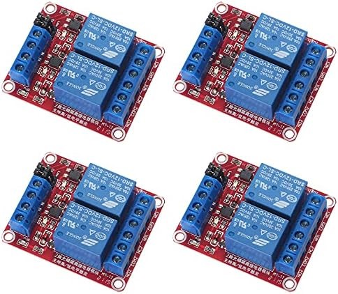 4pcs DC 12V Relay Module 2 Channel Relay Board with Optocoupler Support High or