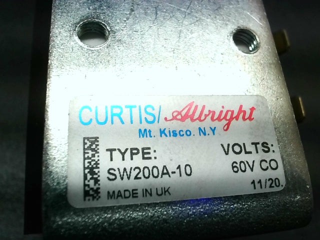 Curtis Albright SW200A-10 Contactor 60V-New No Box