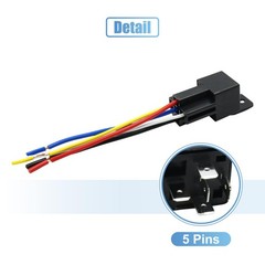 3pcs JD-2912 5 Pin DC 36V 40A Universal Car Fuse Relay Switch Power with Harness