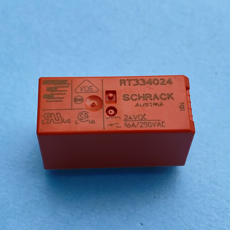 2pcs Tyco SCHRACK RT334024 Relay SPST-NO (1 Form A) 24VDC 16A RH