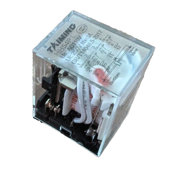 Taiming HH54PL Relay 110VAC, 250V 3A, 14 pin GB/T14048.5-2017