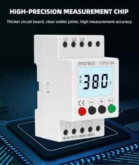 3 Phase Voltage Protector Relay Adjustable Over Under Monitoring Meter 380VAC