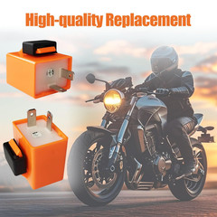 2Pcs 2-Pin 12V Speed Adjustable LED Electronic Flasher Relay Fix Motorcycle Turn
