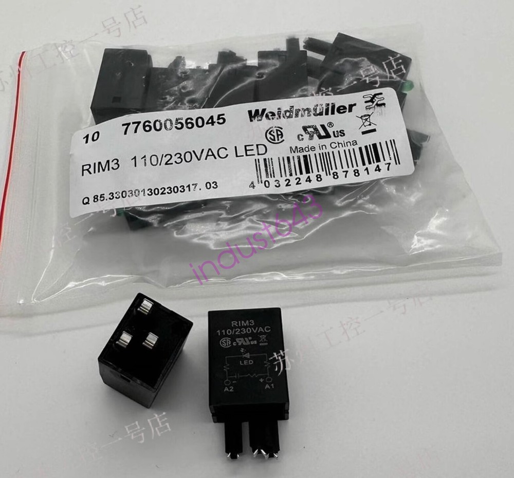 1 bag (10pcs) Weidmuller Relay LED module RIM 3 110/230VAC LED ，7760056045