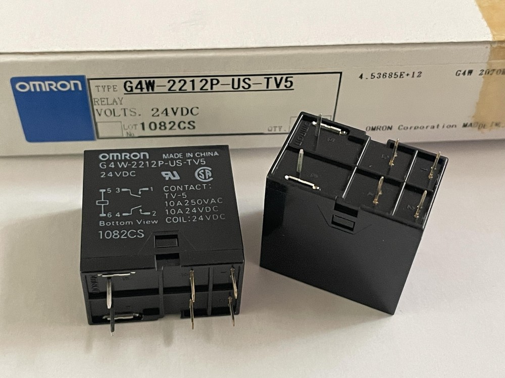 New G4W-2212P-US-TV5 24VDC 10A 250VAC 6 Pins x 1pc
