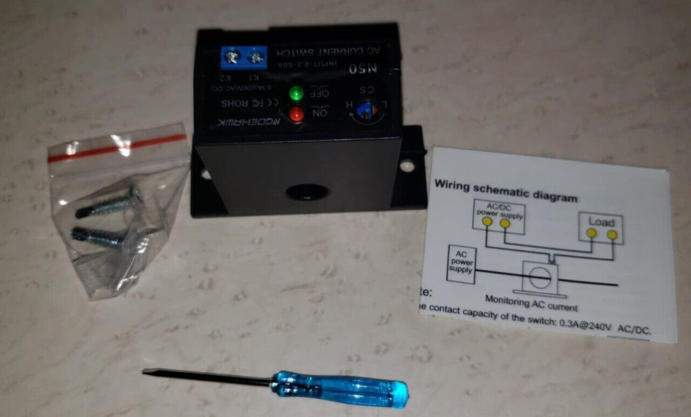 Current Sensing Relay AC Current SensingSwitch 0-30A Normally Closed Current NEW