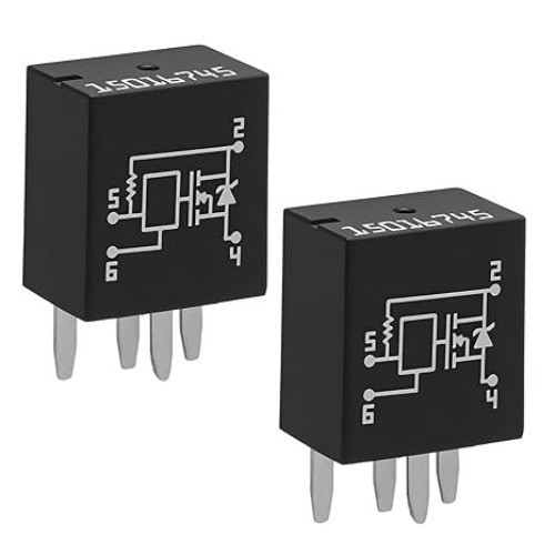 2 Pcs 4 Pin Headlight Relay Multi-Purpose Relay, Headlamp Driver Size: 2 Pack