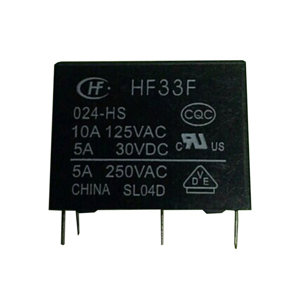 10PCS 4Pins Relay 5A HF33F-24V-HS