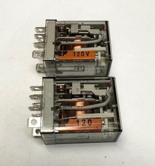 (2) Allen-Bradley 700-HF32A1-4 Ser. C 8-pin Relay 120V