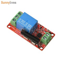 DC 5V 12V 24V Wireless Remote Control Receiver Switch Relay Module 1CH 433MHz