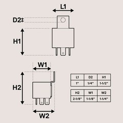 10 Pack 5-Pin 12V Relay Switches [SPDT] [30/40 Amp] for Automotive Fans & Access