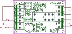 ELECTRONICS-SALON Panel Mount Momentary-Switch/Pulse-Signal Control Latching