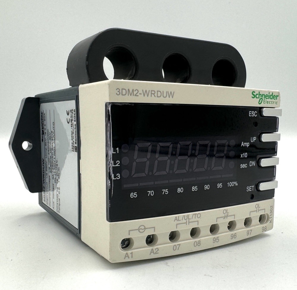 Schneider Electric 3DM2-WRDUW 100-240V AC/DC Motor Protector Relay Used