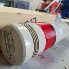 General Electric LRF85C1HTB LT8C1HTCB0 Light Tower RED Lens 24VAC DC GE NEW $99