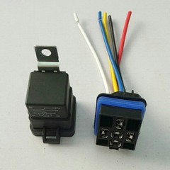 12 V Voltage Sensitive Relay Kit Waterproof Socket with Wires 5 Pin
