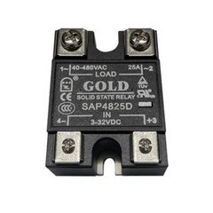 1pcs single-phase solid-state relay SAP4825D 40-480V 3-32VDC 25A DCcontrolled AC