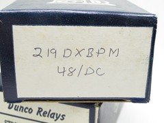 Struthers Dunn – Dunco Relay 219DXBPM 48 VDC New Old Stock QTY 3