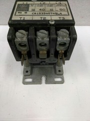 GE RELAY CR153DA074BLA WITH 55-B31H COIL 600VAC 3POLE CONTACTOR (11D3