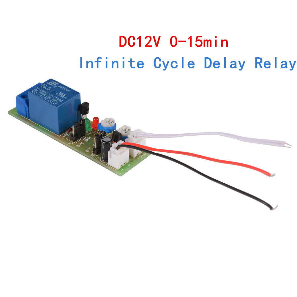 DC 12V 15min Infinite Cycle Delay Timer Timing Switch Relay Turn ON OFF Module-