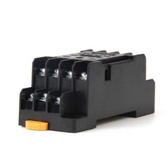 10Pcs MY4NJ 12/24/110/220V Coil Power Relay DIN Rail Mounted 14Pin w/Base PYF14A
