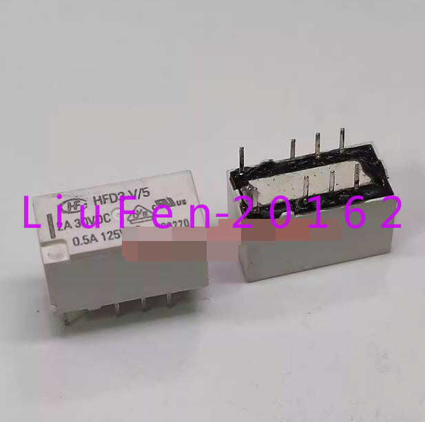 5pcs used HFD3-V/5 Relay 8 pin 5V 2A