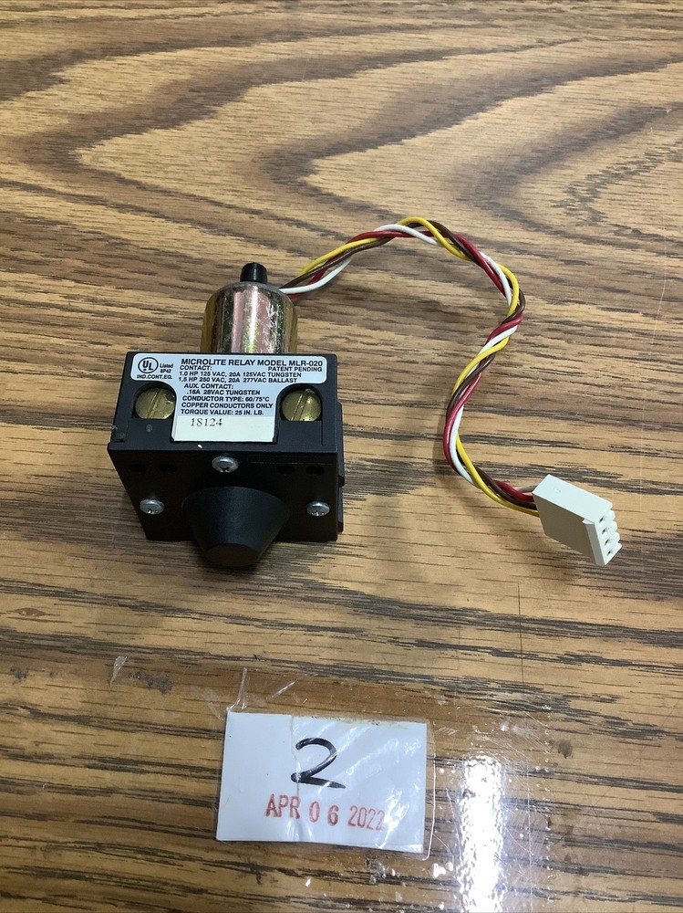 MICROLITE RELAY MLR-020 1.5 HP 250 VAC 20 A MODULE