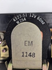 Square D 8501 CO-4 Control Relay 12V 60Hz DPST 2 N.C Series A Bolt On