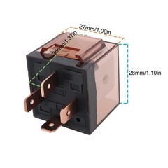 2Pcs 4-Pin SPNO 12V Waterproof Automotive Relay 100A High Current Car Circuit…