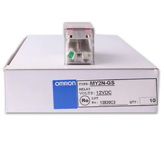 10PCS Omron Intermediate Relay MY2N-GS 7A 8-Pins DC/AC 12V 24V 110V 220V in box