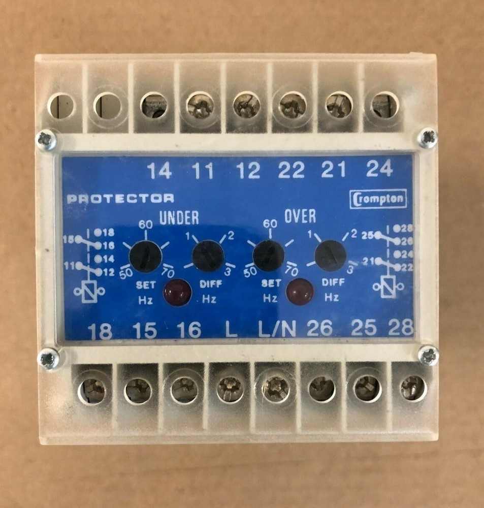 Crompton 253-PHDU Protector Relay 5 Amp 120V 60Hz 253PHDU