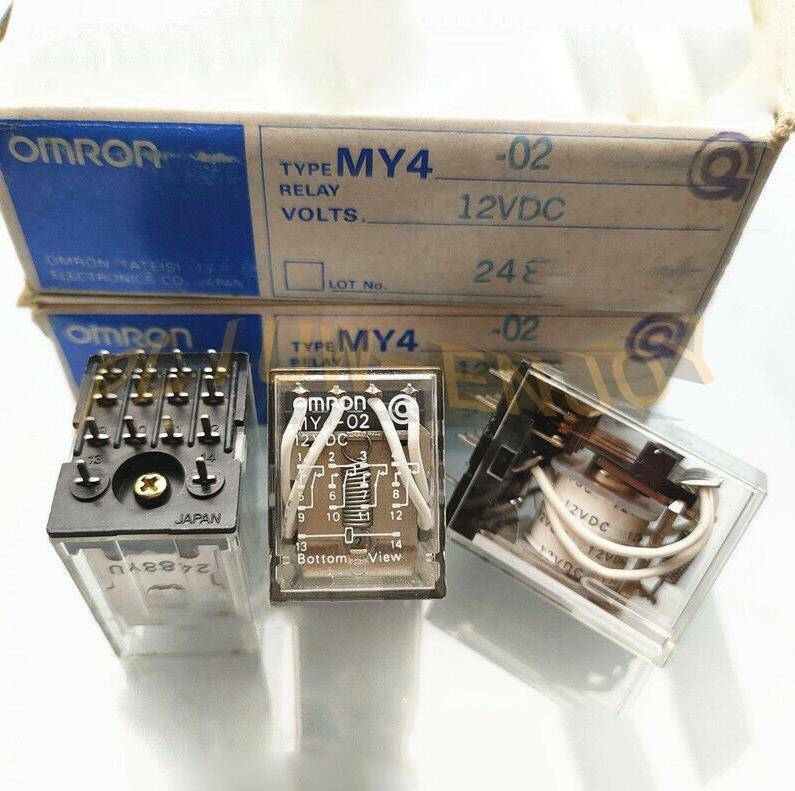 1PCS OMRON MY4-02 12VDC Power Relay 14Pins