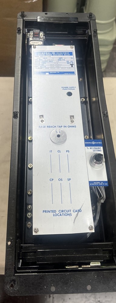 GE 12SLY82A4D Static Phase Distance Relay 120V 5A MHO Units 0.75-30 Ohms