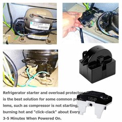 BMIROAMDFE Refrigerator Compressor Relay and Overload Kit 5…