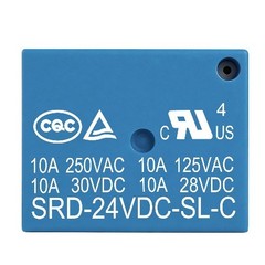 2Pcs PCB Power Relay SRD 24VDC SL C DC 24V Coil 10A 250VAC SPDT 5 Pin Household